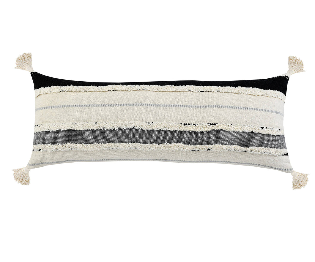 LR Home - Obsidian Quarry Striped Throw Pillow