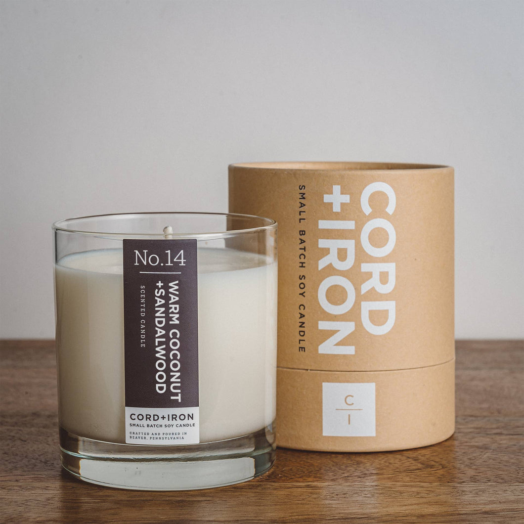 Cord & Iron - Warm Coconut + Sandalwood - Candle