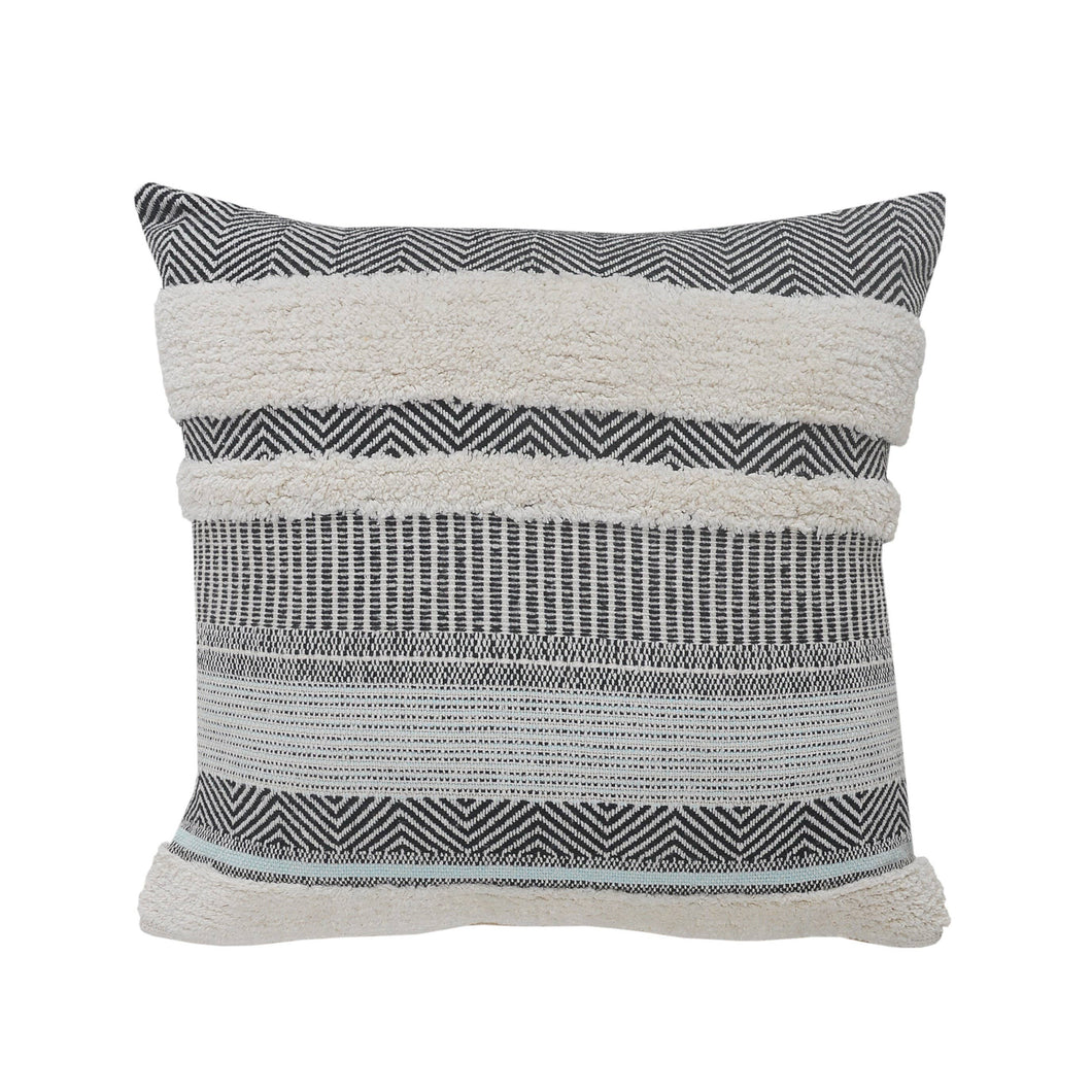 LR Home - Textured Stripes Scandinavian Throw Pillow